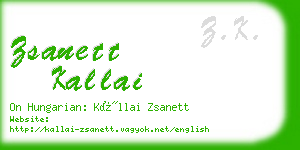 zsanett kallai business card